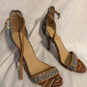 Chinese Laundry Multicolor Patterned Heels